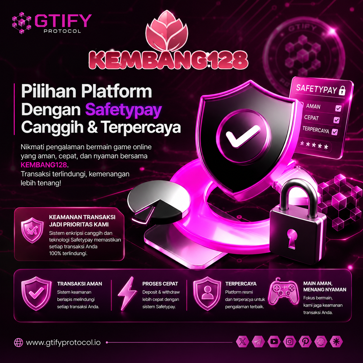 KEMBANG128 | Pilihan Platform Dengan Safetypay Canggih & Terpercaya